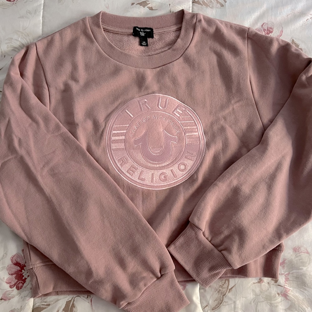 True Religion sweatshirt cropped
